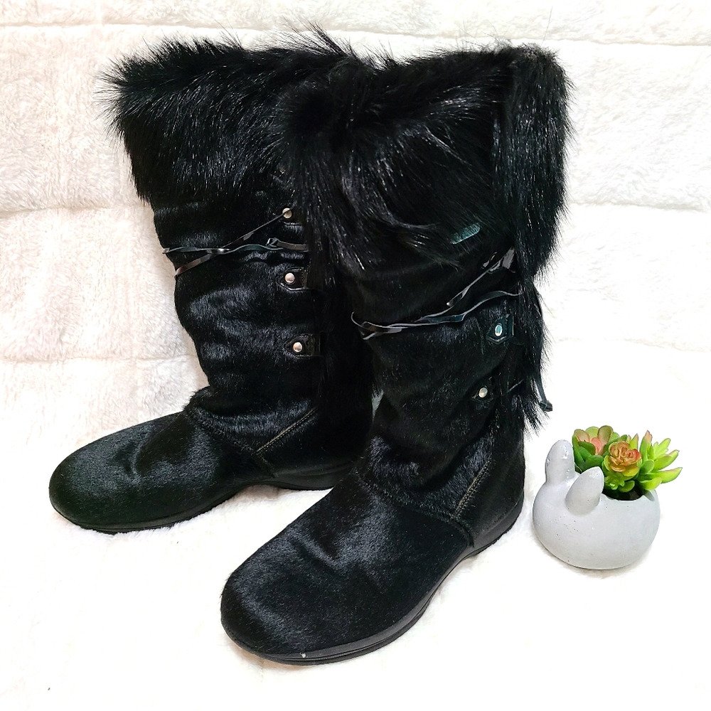 Tecnica Cowhide and Goat Fur Winter Boots